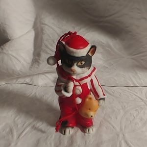 Vintage 1985 Schmid kitty ornament RARE